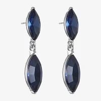 Monet Jewelry Double Glass Drop Earrings