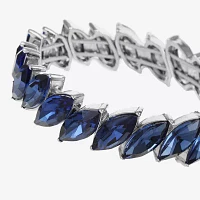 Monet Jewelry Red Glass Marquise Stretch Bracelet