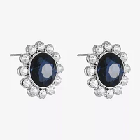 Monet Jewelry Glass 20mm Round Stud Earrings