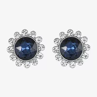 Monet Jewelry Glass 20mm Round Stud Earrings