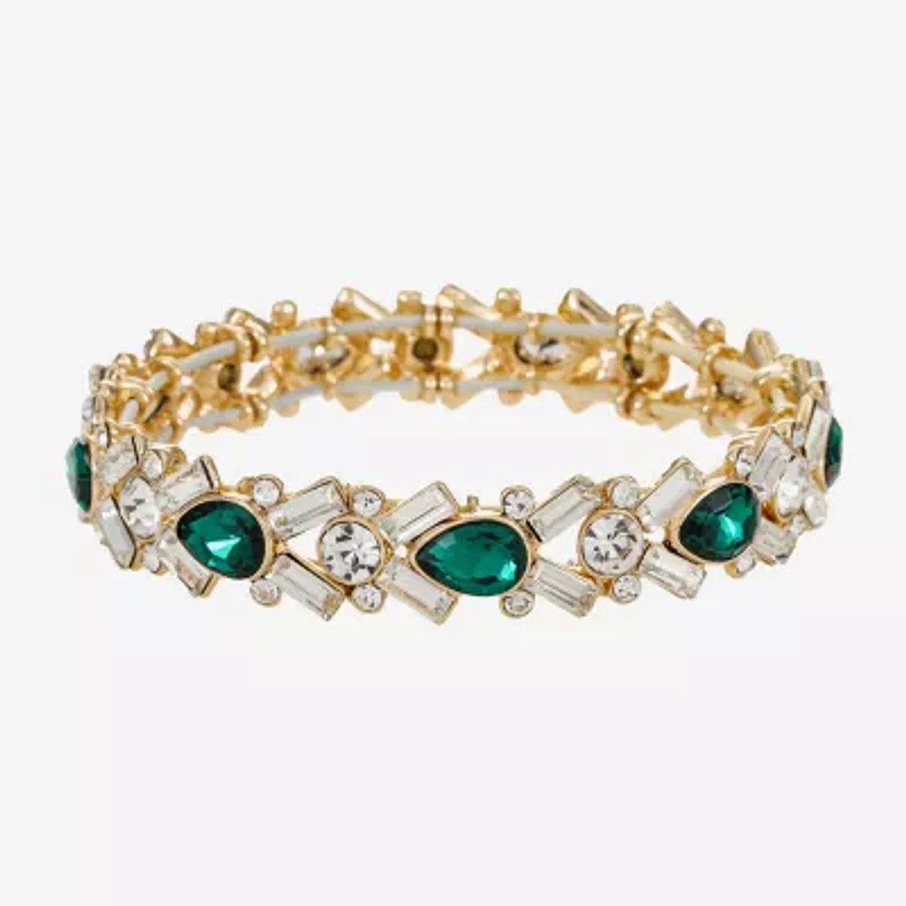 Monet Jewelry Womens Glass Stretch Bracelet