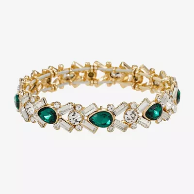 Monet Jewelry Womens Glass Stretch Bracelet