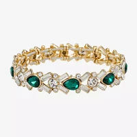 Monet Jewelry Womens Glass Stretch Bracelet