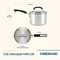 Farberware Brilliance Stainless Steel 3-qt. Sauce Pan