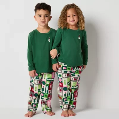 North Pole Trading Co. Toddler Unisex Microfleece 2-pc. Christmas Matching Family Pajama Set