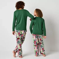 North Pole Trading Co. Little & Big Unisex Microfleece 2-pc. Christmas Matching Family Pajama Set