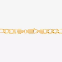 14K Gold 8 1/2 Inch Solid Figaro Chain Bracelet