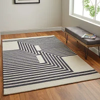 Weave And Wander Ardon Transitional Abstract Indoor Rectangular Area Rug