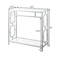 Omega Glass Top Console Table