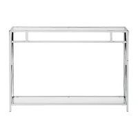 Oxford Glass Top Console Table