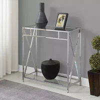 Oxford Glass Top Console Table