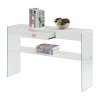 Soho Glass Top 1-Drawer