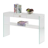 Soho Glass Top 1-Drawer