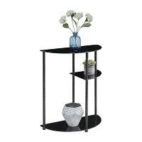 Design2go Glass Top Console Table