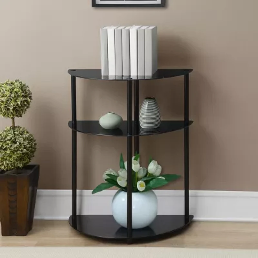 Design2go Glass Top Console Table