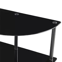 Design2go Glass Top Console Table