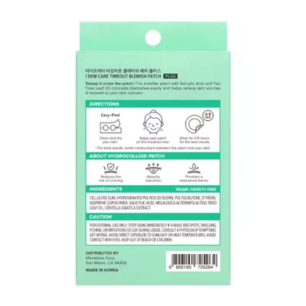I Dew Care Timeout Blemish Patch Plus