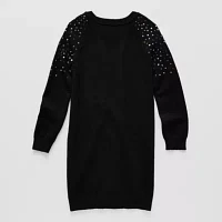 Thereabouts Little & Big Girls Long Sleeve Sweater Dress