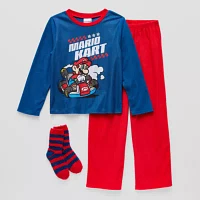 Little & Big Boys 3-pc. Super Mario Pajama Set