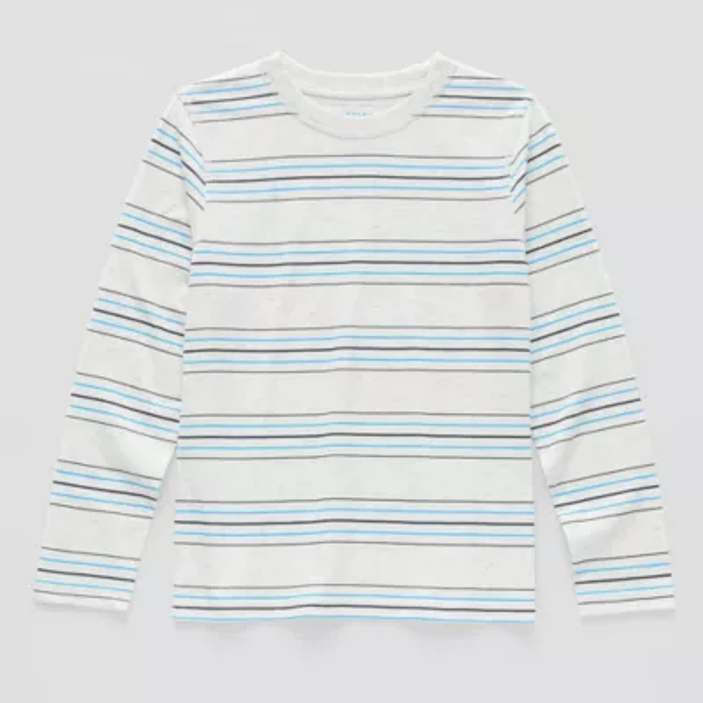 Thereabouts Little & Big Boys Crew Neck Long Sleeve T-Shirt