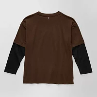 Xersion Little & Big Boys Crew Neck Long Sleeve T-Shirt