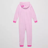 Little & Big Girls Microfleece Barbie Long Sleeve One Piece Pajama