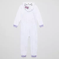 Little & Big Girls Microfleece Hello Kitty Long Sleeve One Piece Pajama