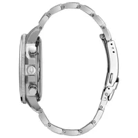 Bulova Marine Star Mens Silver Tone Stainless Steel Bracelet Watch 96b272