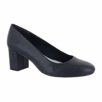 Easy Street Womens Proper Block Heel Pumps