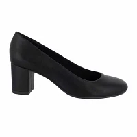 Easy Street Womens Proper Block Heel Pumps