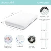 The Peanutshell Animal Print 2-pc. Playard Sheet