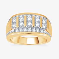 Mens 1½ CT. T.W. Genuine Diamond 10K or 14K Gold Ring