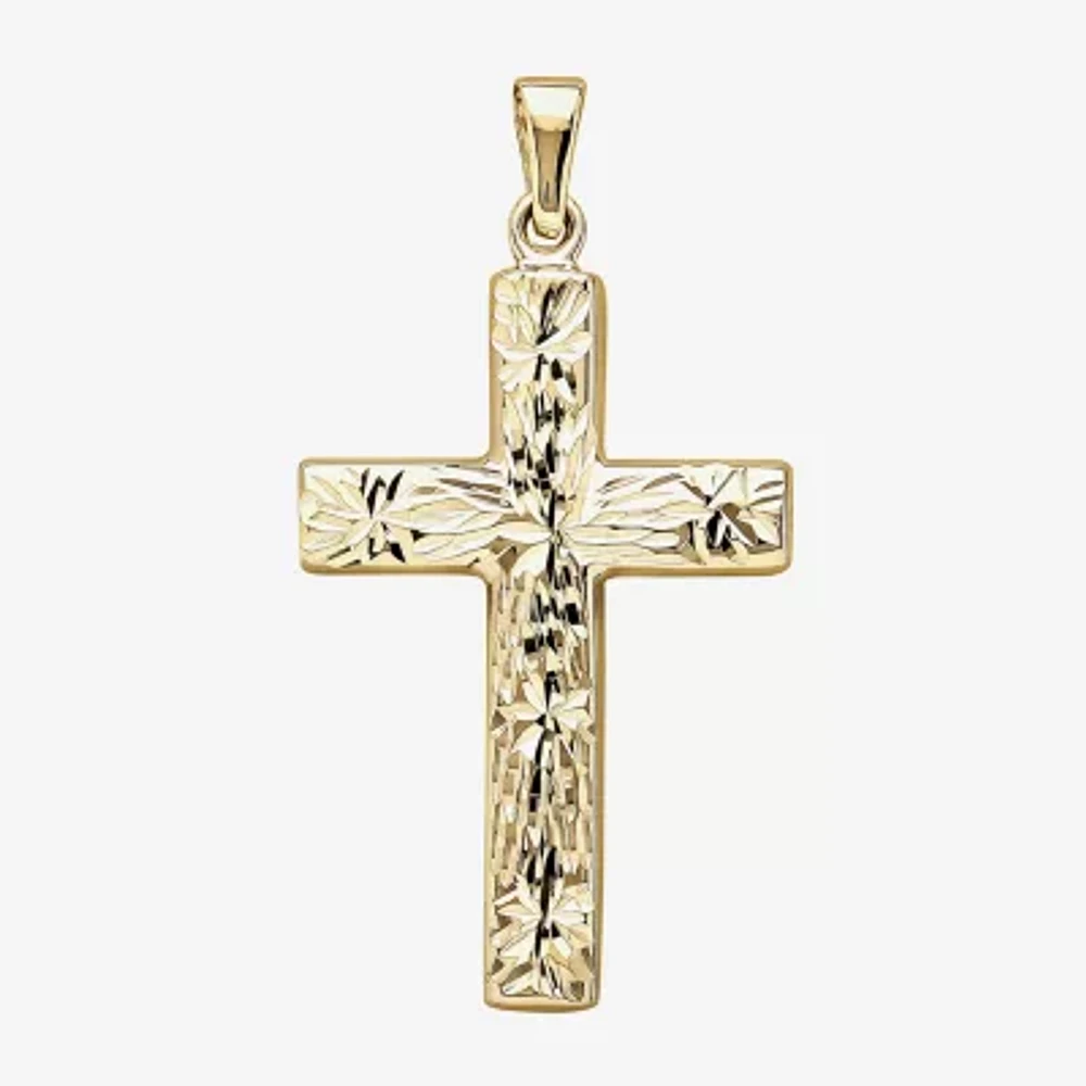 14K Yellow Gold Reversible Cross Charm