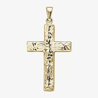 14K Yellow Gold Reversible Cross Charm