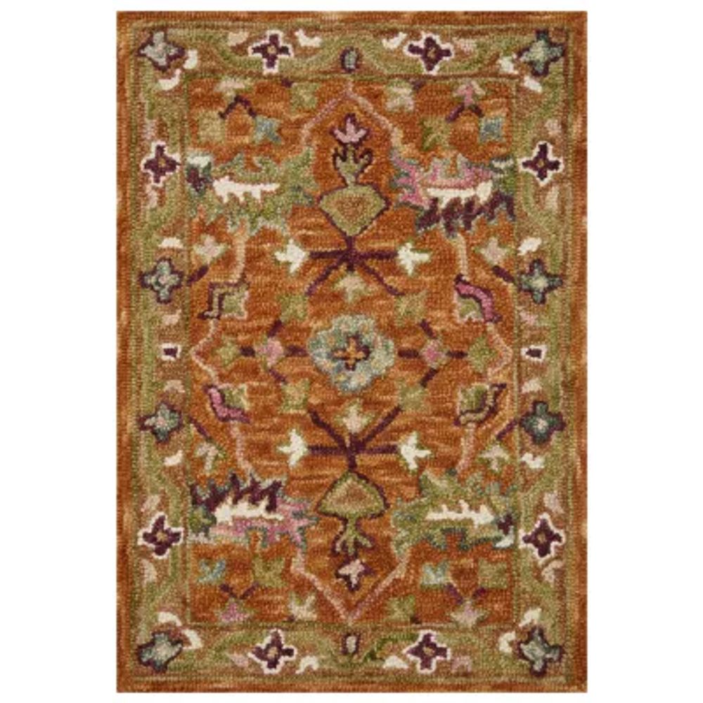 Loloi Padma Collection Hand Hooked Wool 5'X7' Indoor Rectangular Area Rug