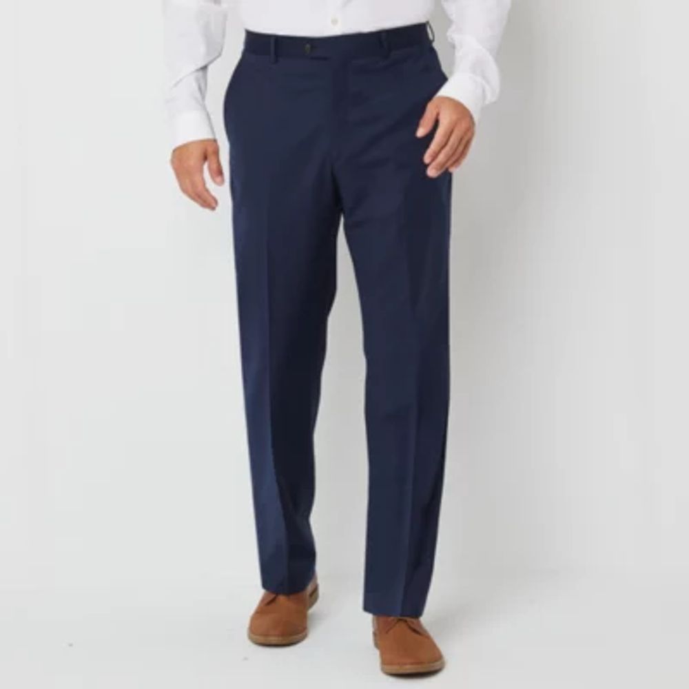 Stafford Coolmax All Season Ecomade Mens Stretch Fabric Classic Fit Flat Front Suit Pants