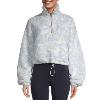 Arizona Juniors Womens Long Sleeve Quarter-Zip Pullover