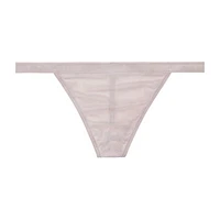 Curvy Couture Sheer Mesh G-String Panty - 1381