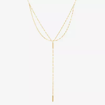 Womens 14K Gold 18 Inch Beaded Necklace