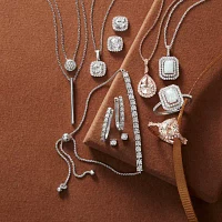 Yes, Please! Lab Created White Sapphire Sterling Silver Cushion 2-pc. Jewelry Set