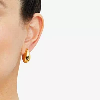 Teardrop 14K Gold 12mm Stud Earrings