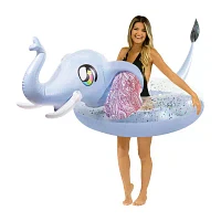 PoolCandy Glitter Elephant - 48IN Jumbo Pool Tube