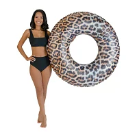 PoolCandy Leopard Print Jumbo 48IN Pool Tube