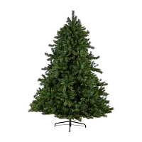 Nearly Natural Faux 8 Foot Pre-Lit Pine Christmas Tree