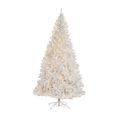 Nearly Natural Faux Douglas 11 Foot Pre-Lit Christmas Tree