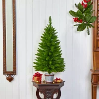 Nearly Natural Providence Faux 3 Foot Pre-Lit Pine Christmas Tree