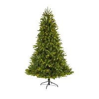 Nearly Natural New Haven Faux 7 Foot Pre-Lit Spruce Christmas Tree