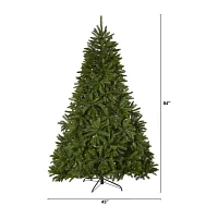 Nearly Natural Sierra Faux 7 Foot Pre-Lit Spruce Christmas Tree