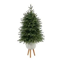 Nearly Natural Vancouver Faux 5 Foot Pre-Lit Fir Christmas Tree