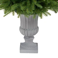 Nearly Natural Natural Look Faux 4 1/2 Foot Pre-Lit Fir Christmas Tree